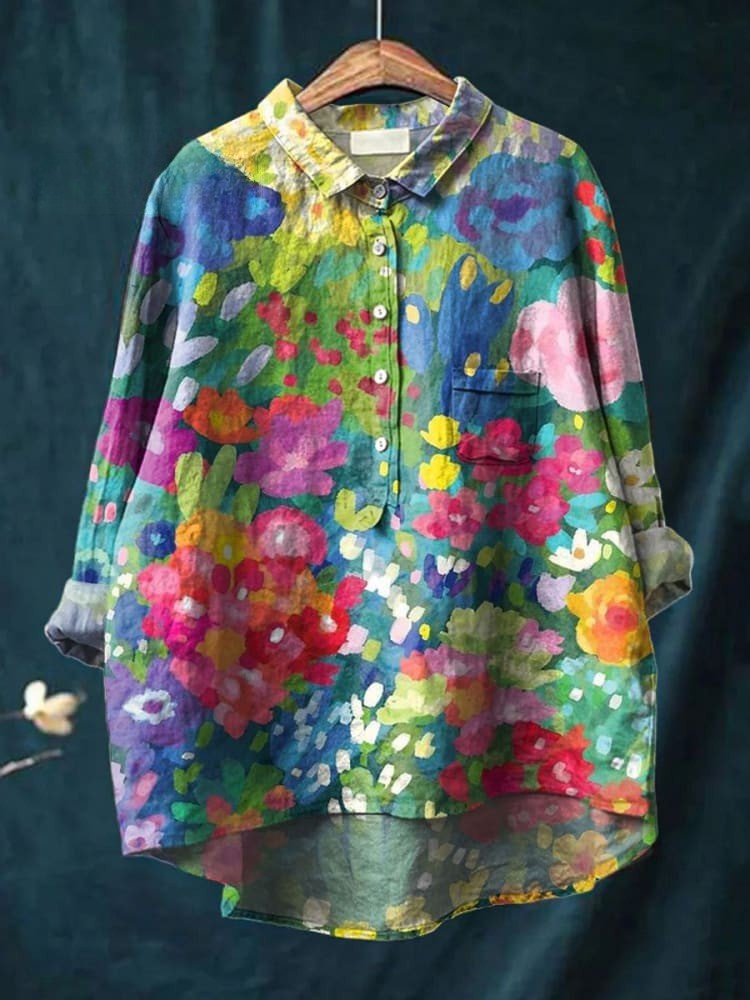 Sophia | Floral Nature-Color Shirt