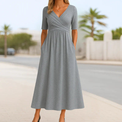 Monique | Short-Sleeve Wrap Dress
