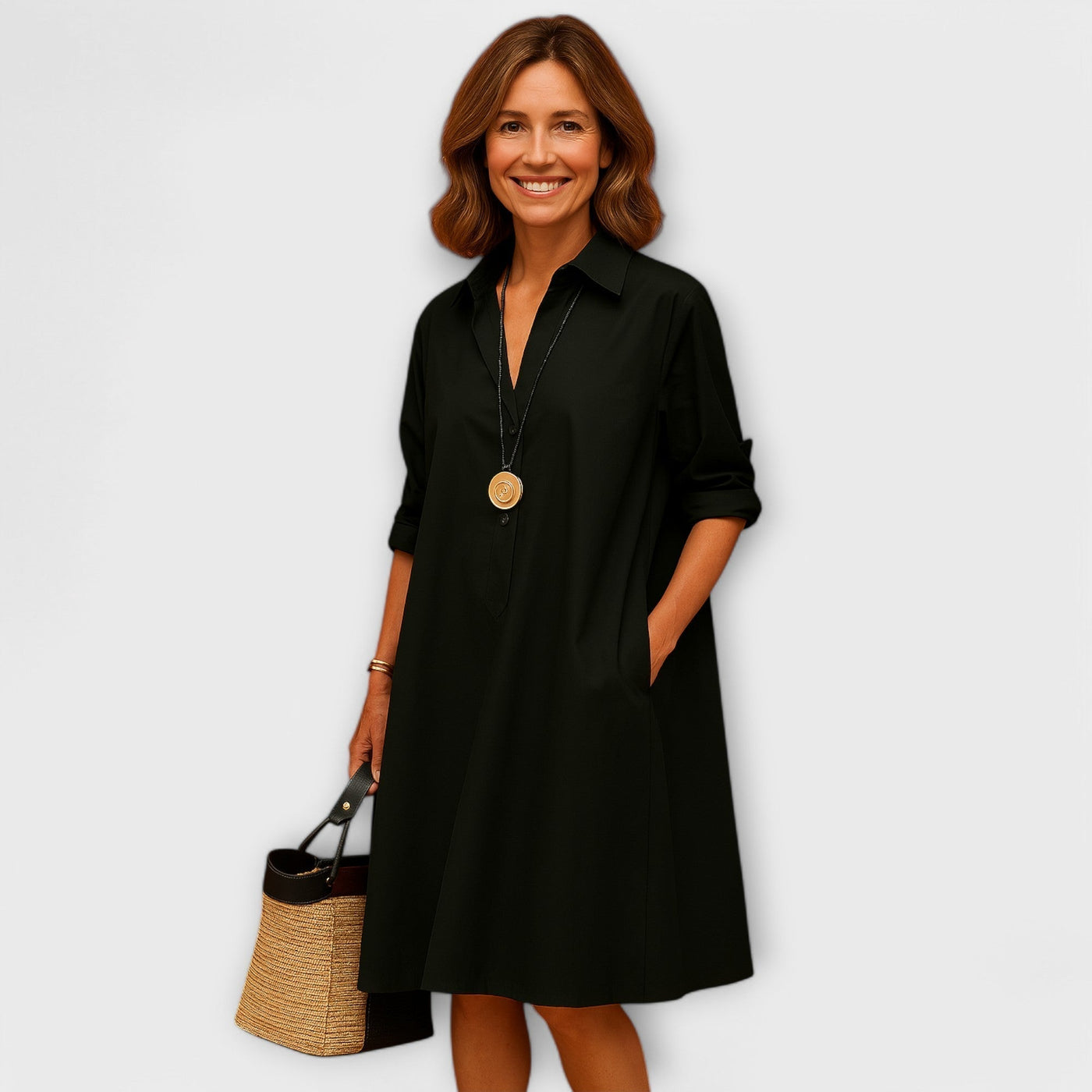 AURORA – Modern Shirt Dress