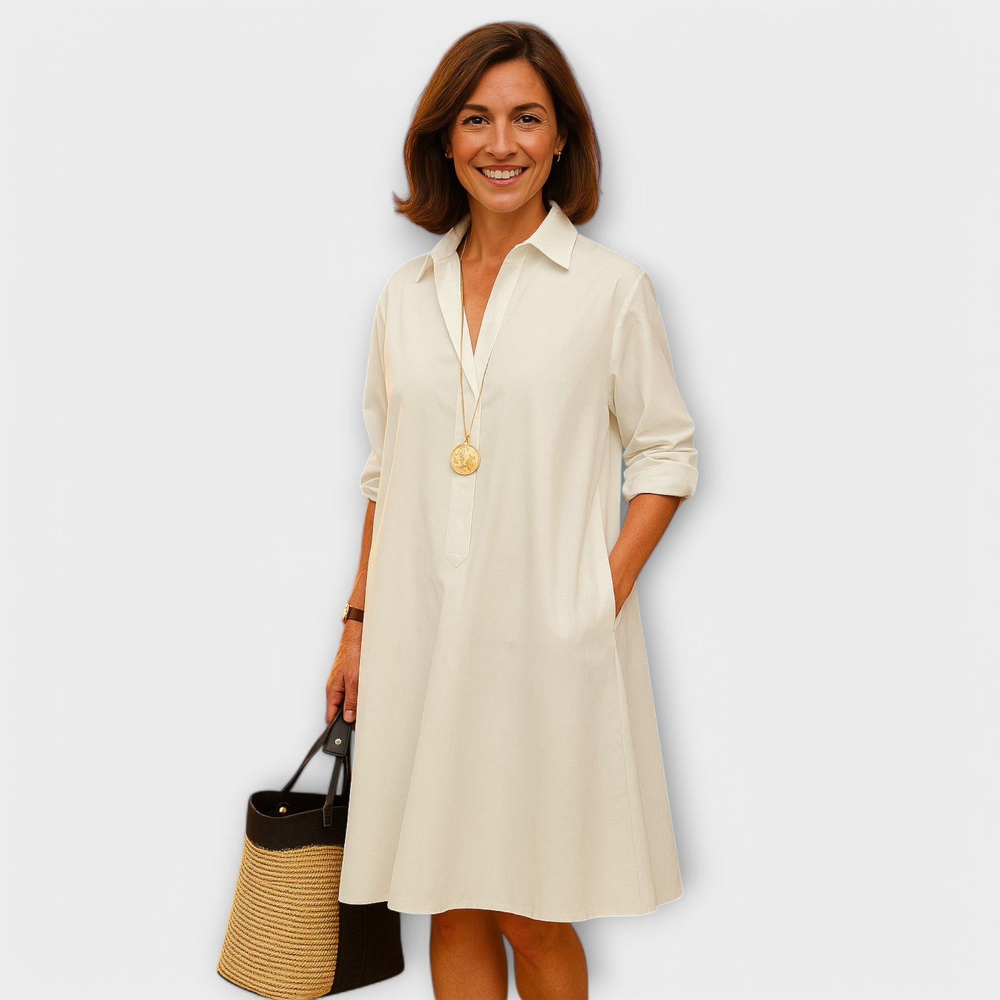 AURORA – Modern Shirt Dress