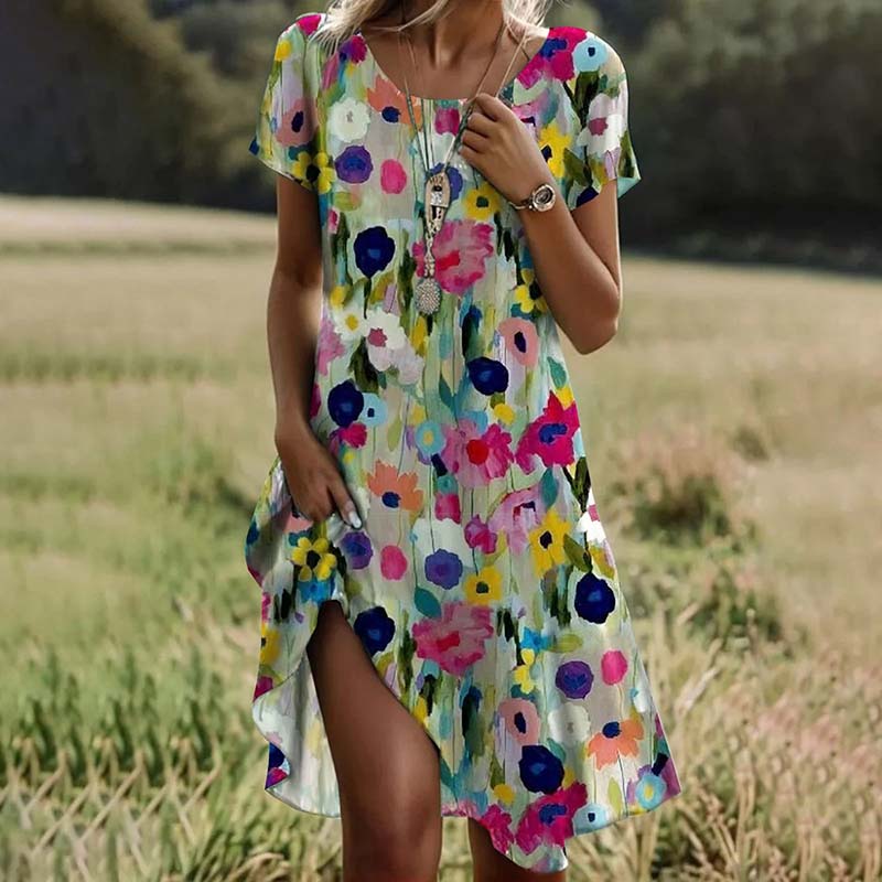 ARIA – Colorful Floral Dress