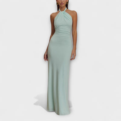 Laguna™ | Slinky Maxi Dress with Halter Neck