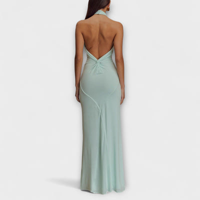 Laguna™ | Slinky Maxi Dress with Halter Neck