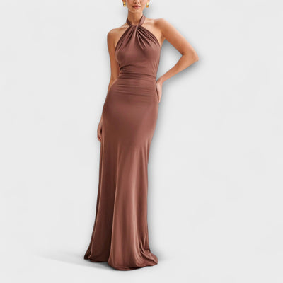 Laguna™ | Slinky Maxi Dress with Halter Neck