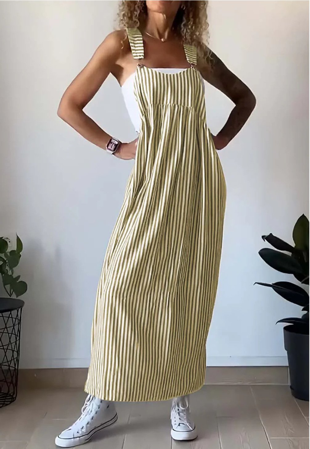 ALICE – Casual Jumpsuit with Striped Pattern