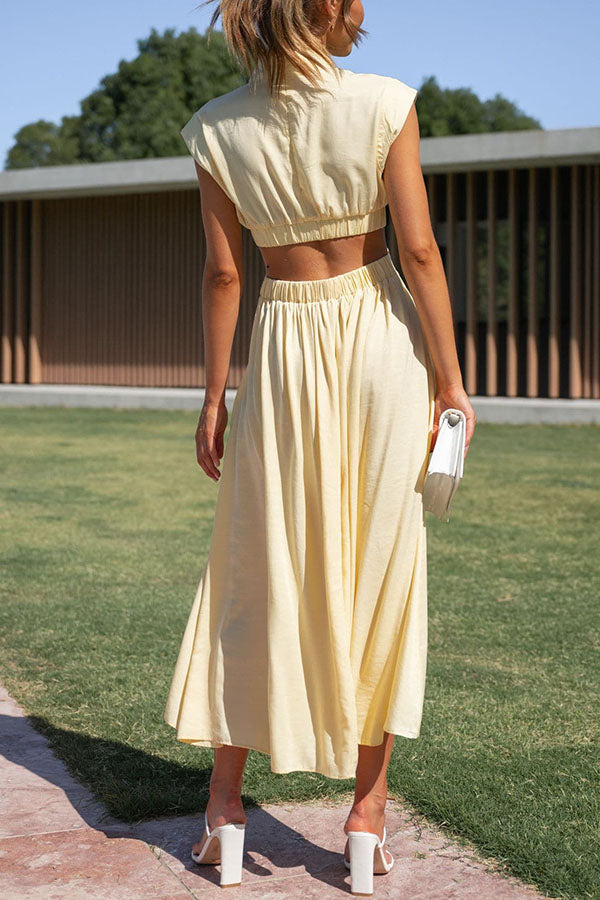 Liora™ | Midi Dress with Pockets