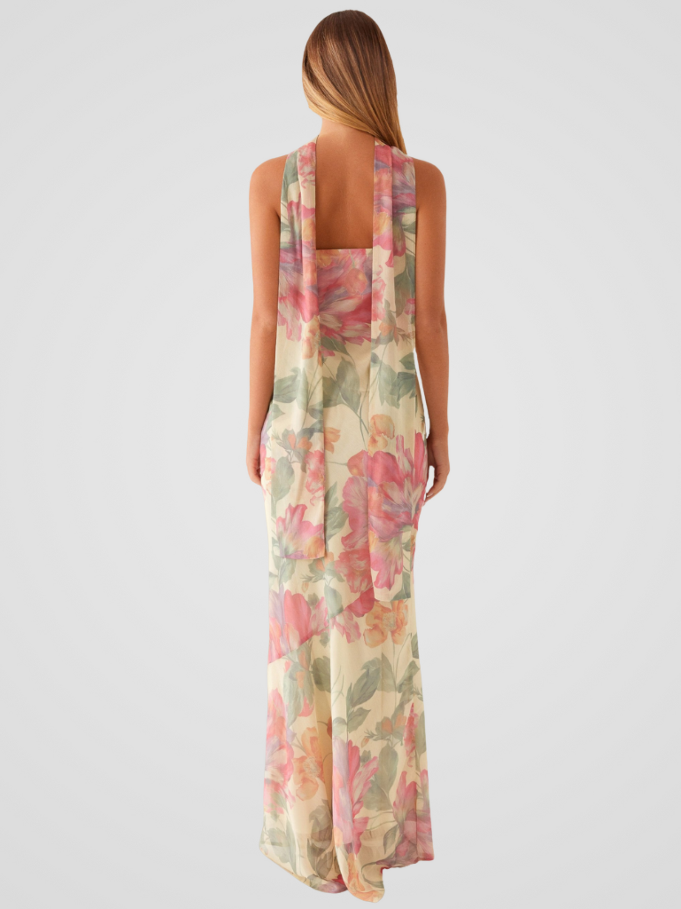 Aperti™ | Bandeau Dress in Floral Chiffon