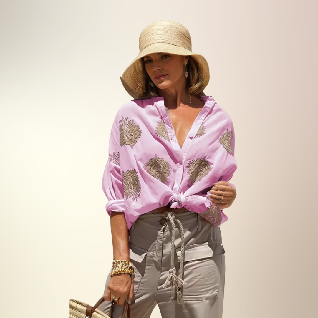 SIMONE – Stylish Blouse in Ibiza Style