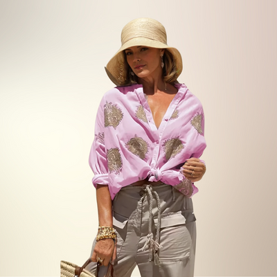 SIMONE – Stylish Blouse in Ibiza Style