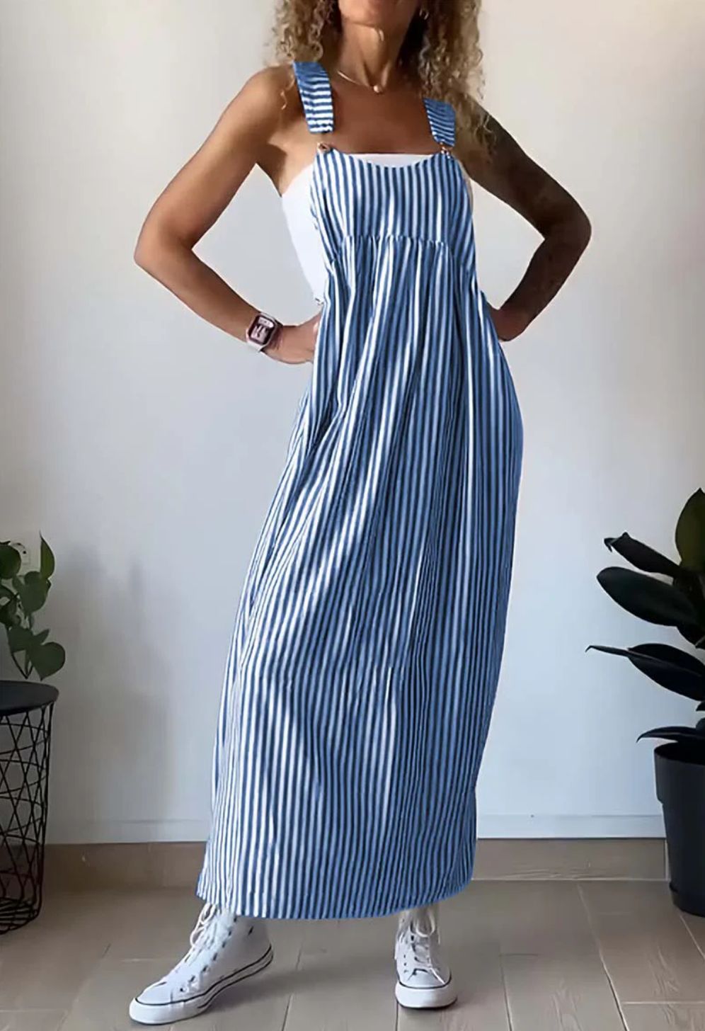 ALICE – Casual Jumpsuit with Striped Pattern