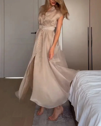 Catherine | Elegant V-Neck Dress
