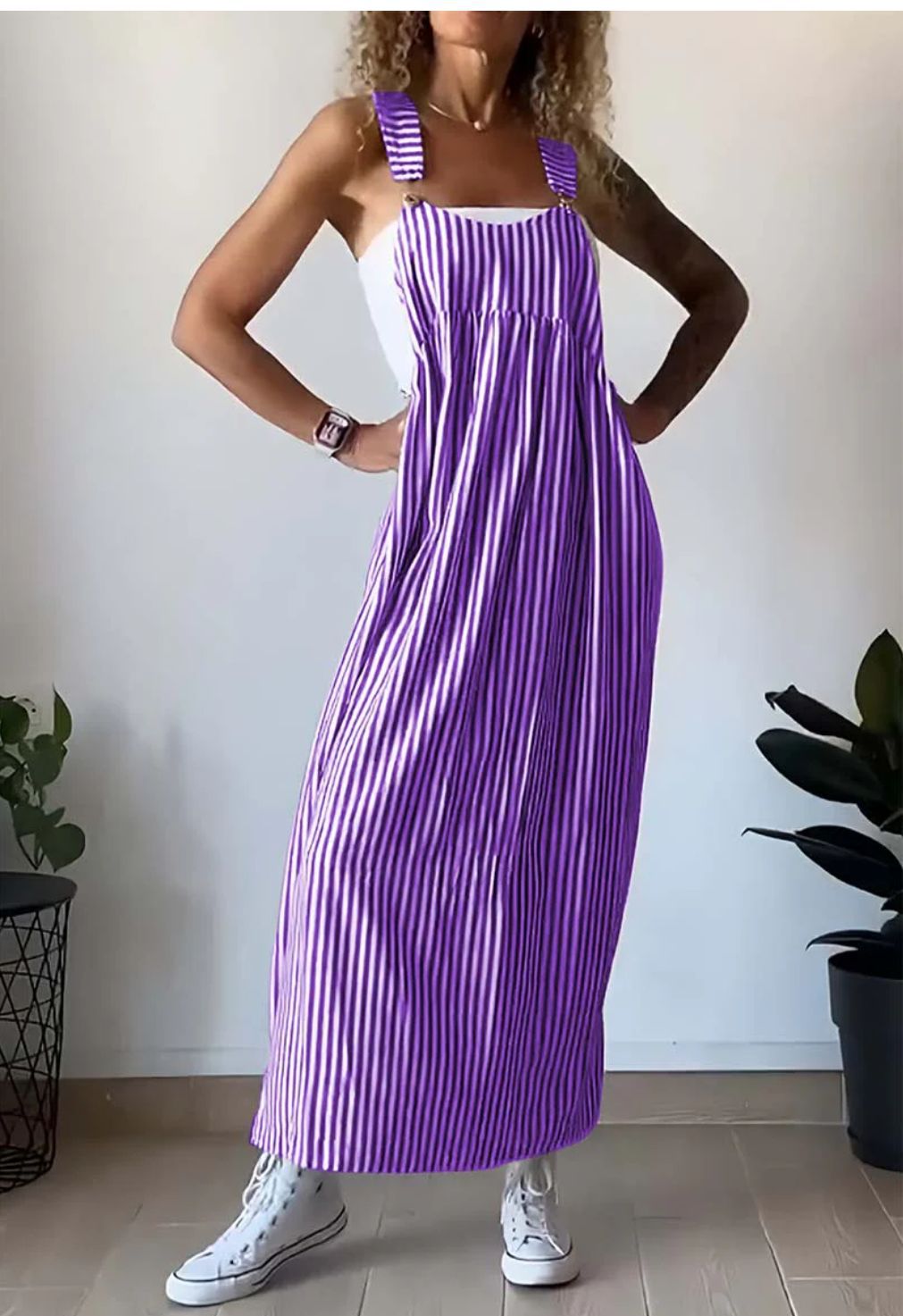 ALICE – Casual Jumpsuit with Striped Pattern