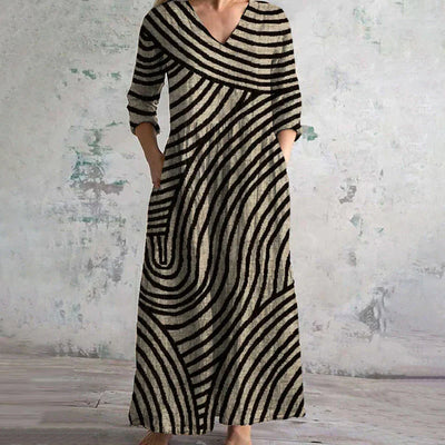 AYLA – Striped Vintage Dress