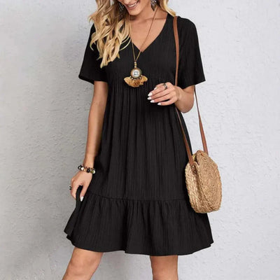 Elske™ | Elegant V-Neck Mini Dress