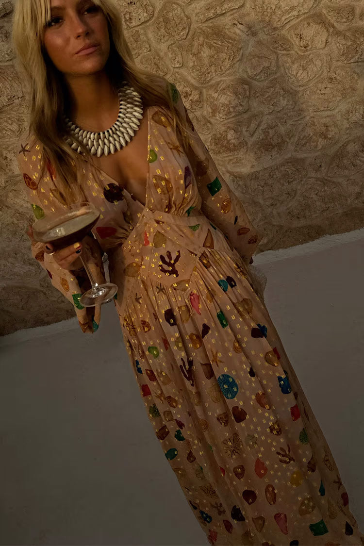 Liora™ | Shimmering Maxi Dress