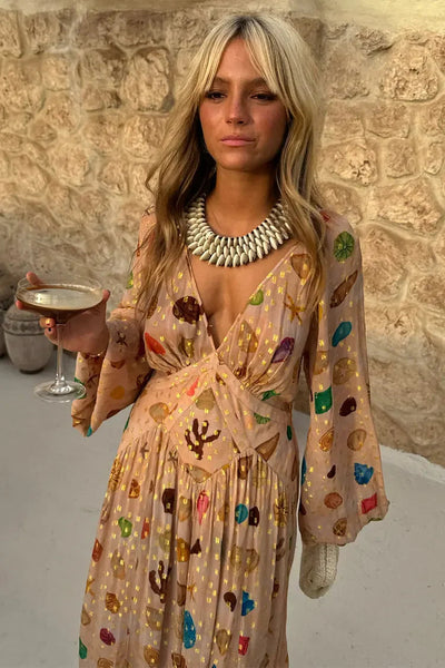 Liora™ | Shimmering Maxi Dress