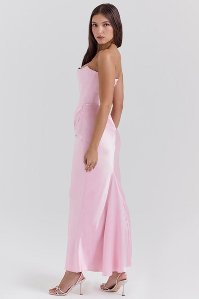 Hera™ | Elegant Strapless Party Dress in Solid Color