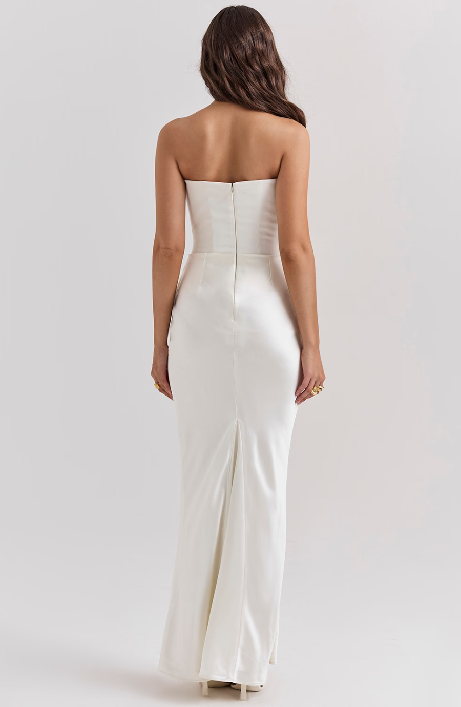 Hera™ | Elegant Strapless Party Dress in Solid Color
