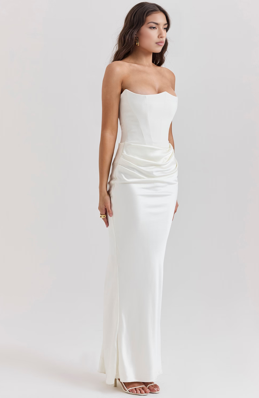 Hera™ | Elegant Strapless Party Dress in Solid Color