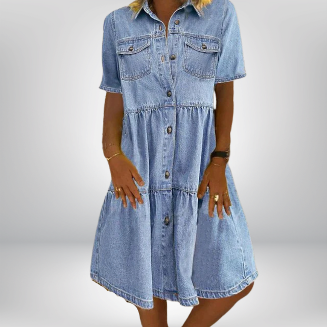Sofia | Boho Denim Dress
