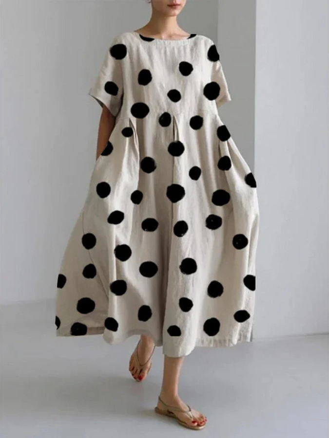 VALENTINA – Maxi Dress Dots Summer