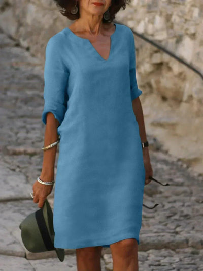JOSETTE – Elegant Dress with V-Neck