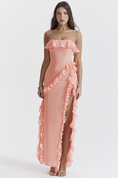 Selina™ | Long Evening Dress with Embellishments