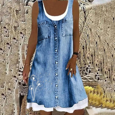 Sofia | Soft and Elegant Denim Dress