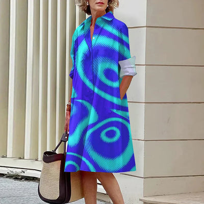 ALINA – Midi Dress Stripes A-Line