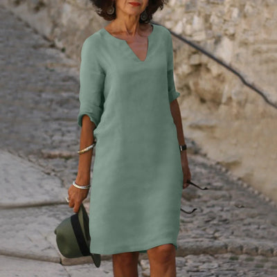 Isabella – Summer Dress with Tummy Coverage