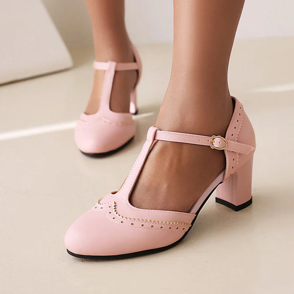 ALISSA – T Strap High Heels