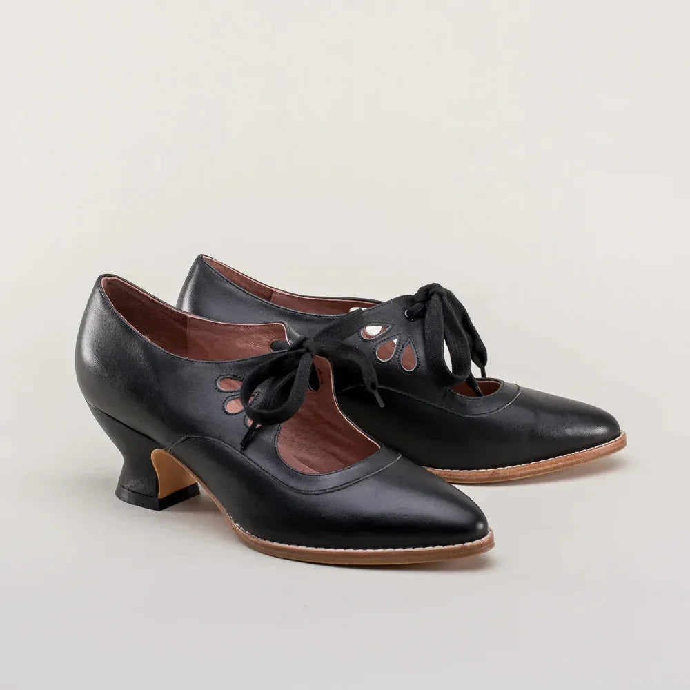 VALENTINA – Lace-Up High Heels