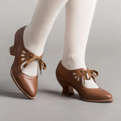 VALENTINA – Lace-Up High Heels