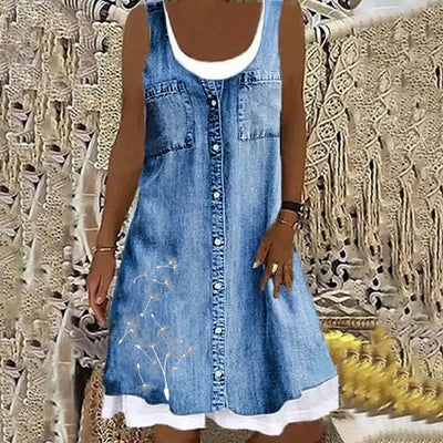 Sofia | Soft and Elegant Denim Dress