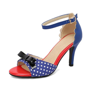 MELINA – Peeptoe High Heels with Ankle Strap