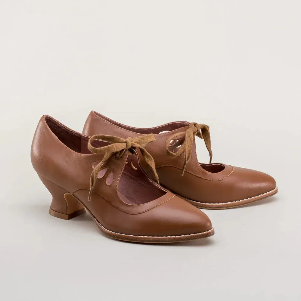 VALENTINA – Lace-Up High Heels