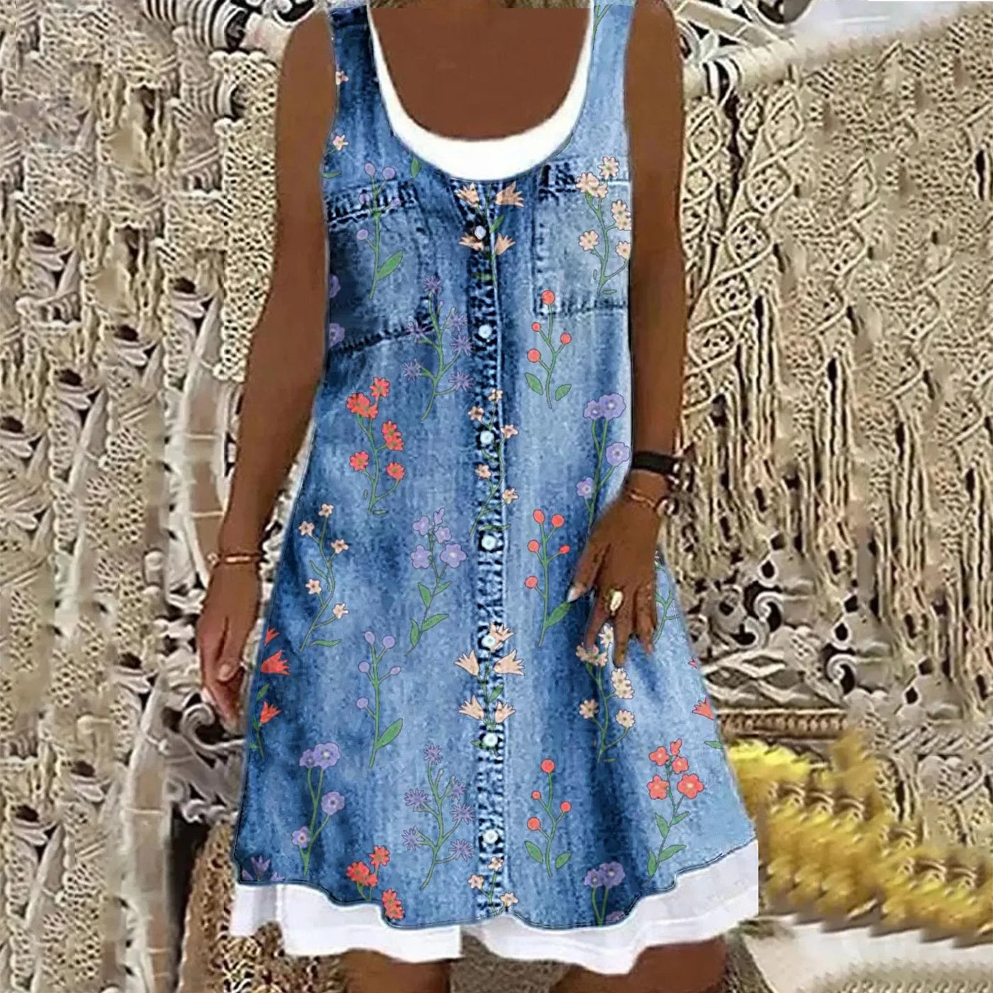 Sofia | Soft and Elegant Denim Dress