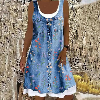 Sofia | Soft and Elegant Denim Dress