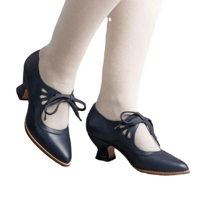 VALENTINA – Lace-Up High Heels