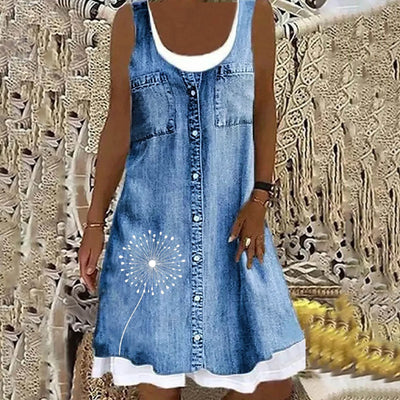 Sofia | Soft and Elegant Denim Dress