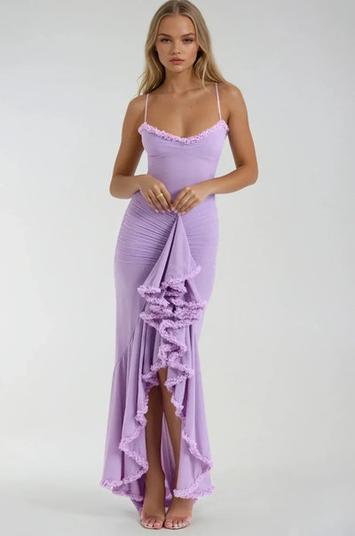 Clarissa™ | Maxi Dress in Yellow Mesh