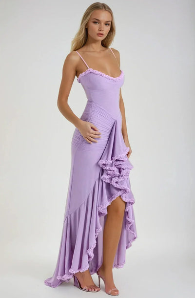 Clarissa™ | Maxi Dress in Yellow Mesh