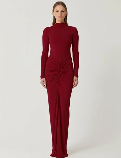 Alara™ | Long Pleated Maxi Dress