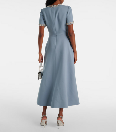 Raffaella™ | Flared Dress with Bows and Pearls