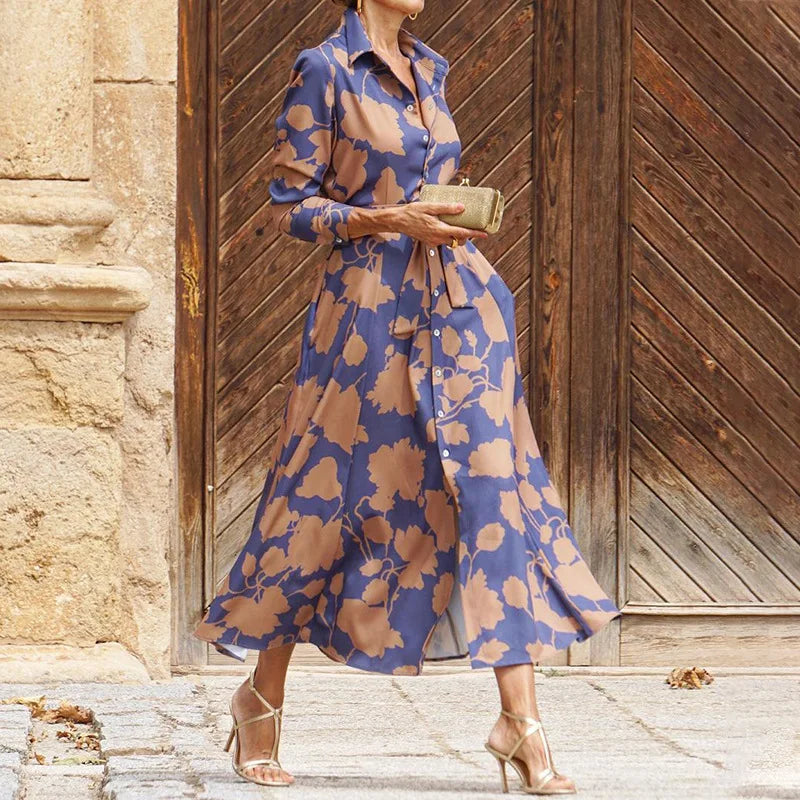 Diana™ | Elegant Women's V-Neck Dress