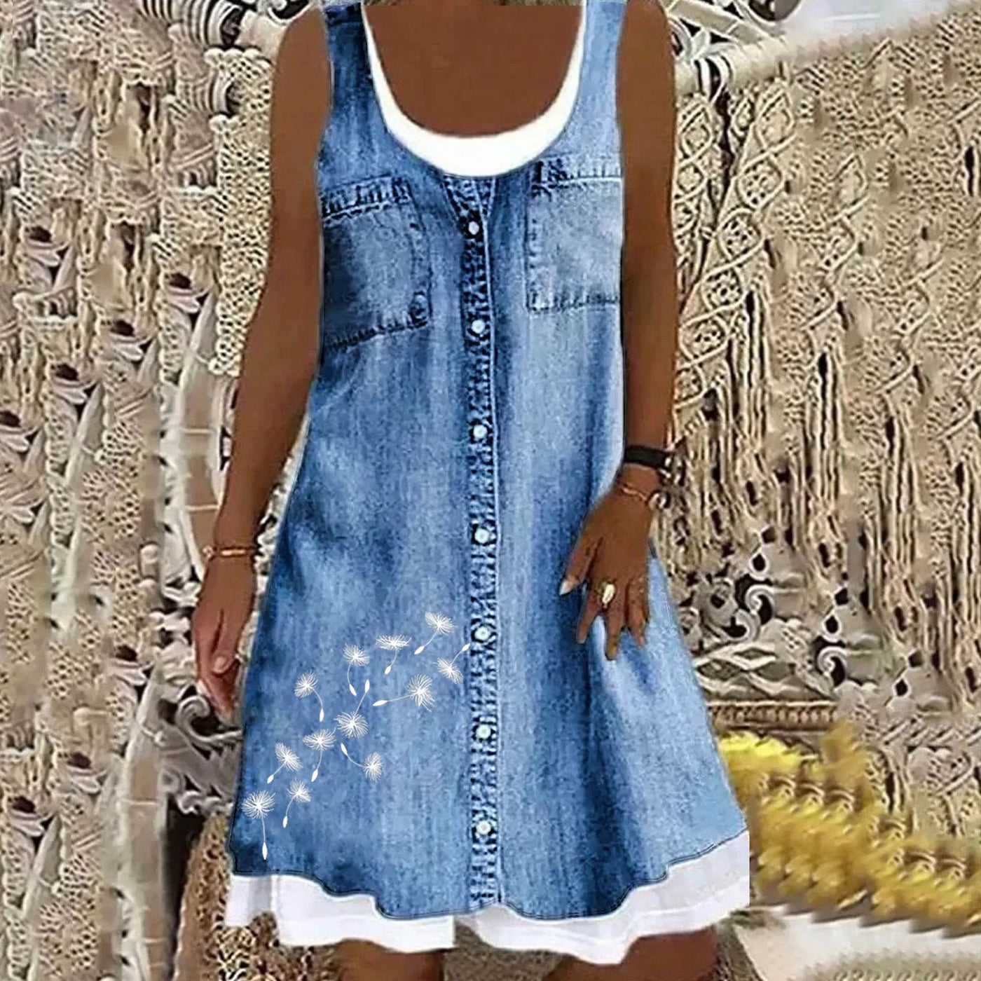 Sofia | Soft and Elegant Denim Dress