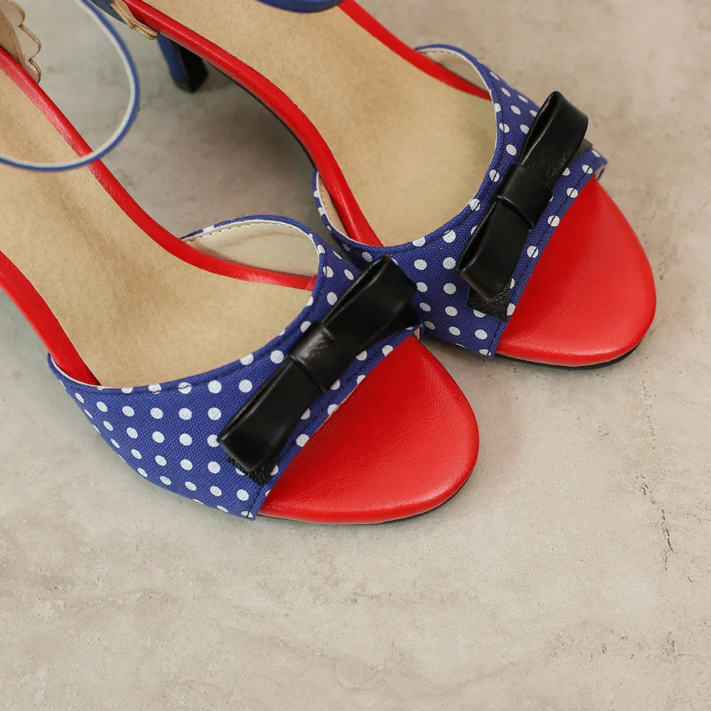 MELINA – Peeptoe High Heels with Ankle Strap