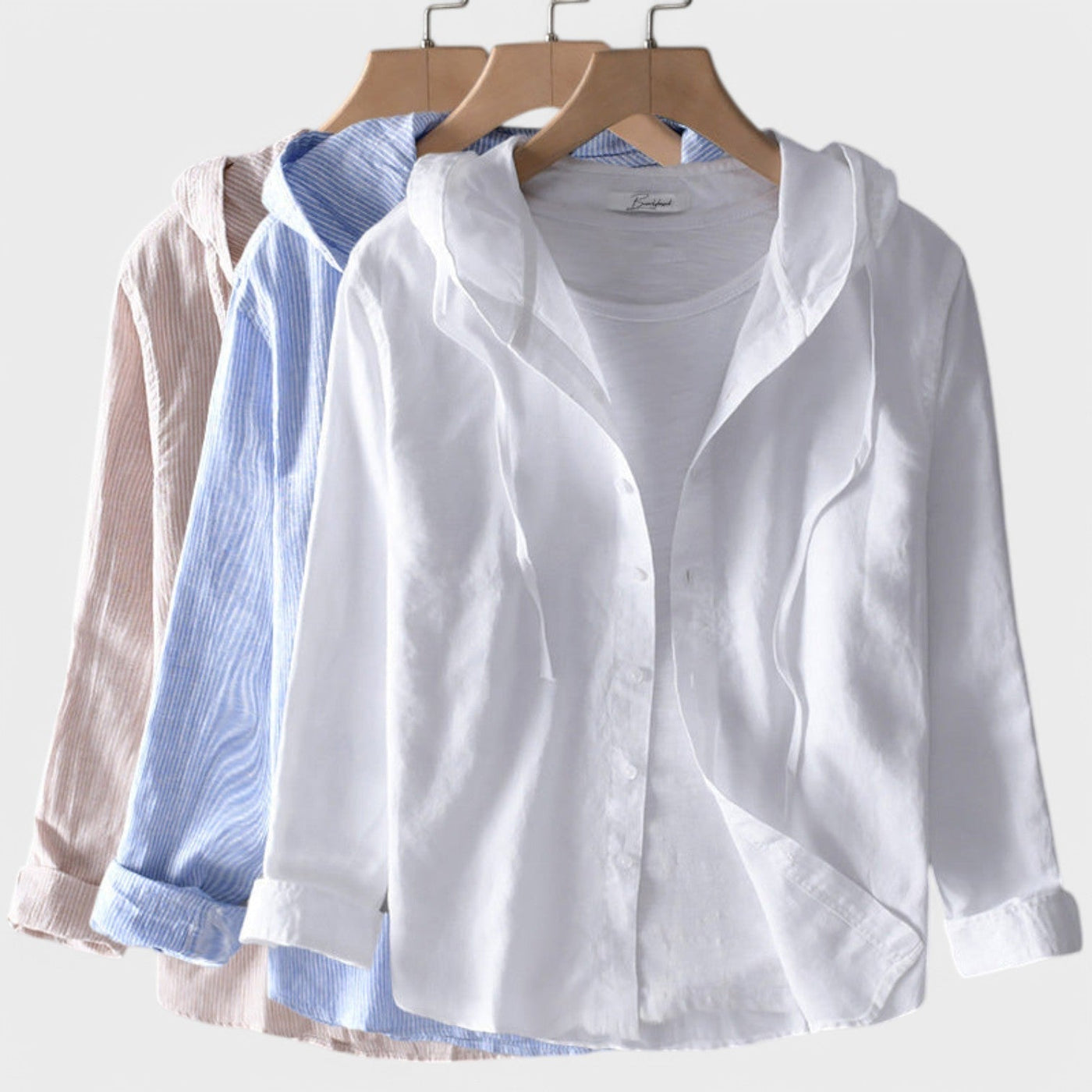 CLARA – Cotton Blouse with Hood