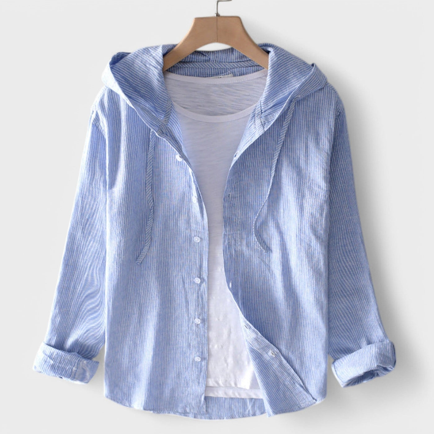 CLARA – Cotton Blouse with Hood
