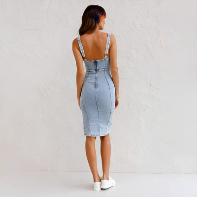 Aurélie | Elegant Denim Dress
